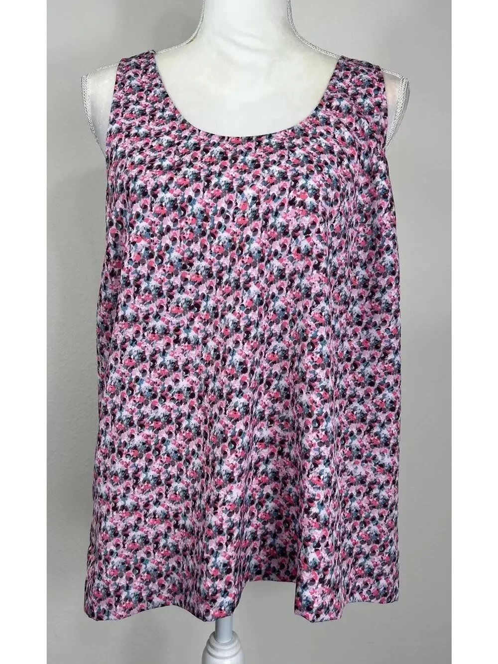 J. Crew Twisted Cross Back Floral Tank Top Size 14 NWT